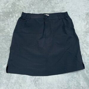 Tilley Black Skirt Womens Size M Medium Classic Fit Stretchy Waist d0567